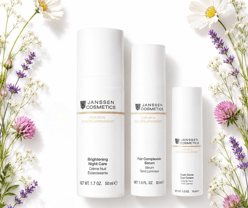 Janssen Cosmetics Dark Spot and Brightening Skincare System — set of 3 products including Fair Complexion Serum, Brightening Night Care and Dark Circle Eye Cream for pigmentation and uneven skin tone Ireland