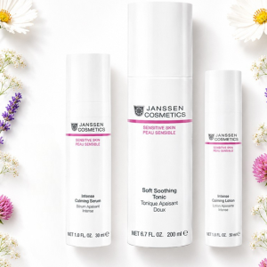 Janssen Cosmetics Sensitive Skin Restore and Calming Skincare System — set of 3 products including Intense Calming Serum, Soft Soothing Tonic and Intense Calming Lotion for sensitive and reactive skin Ireland